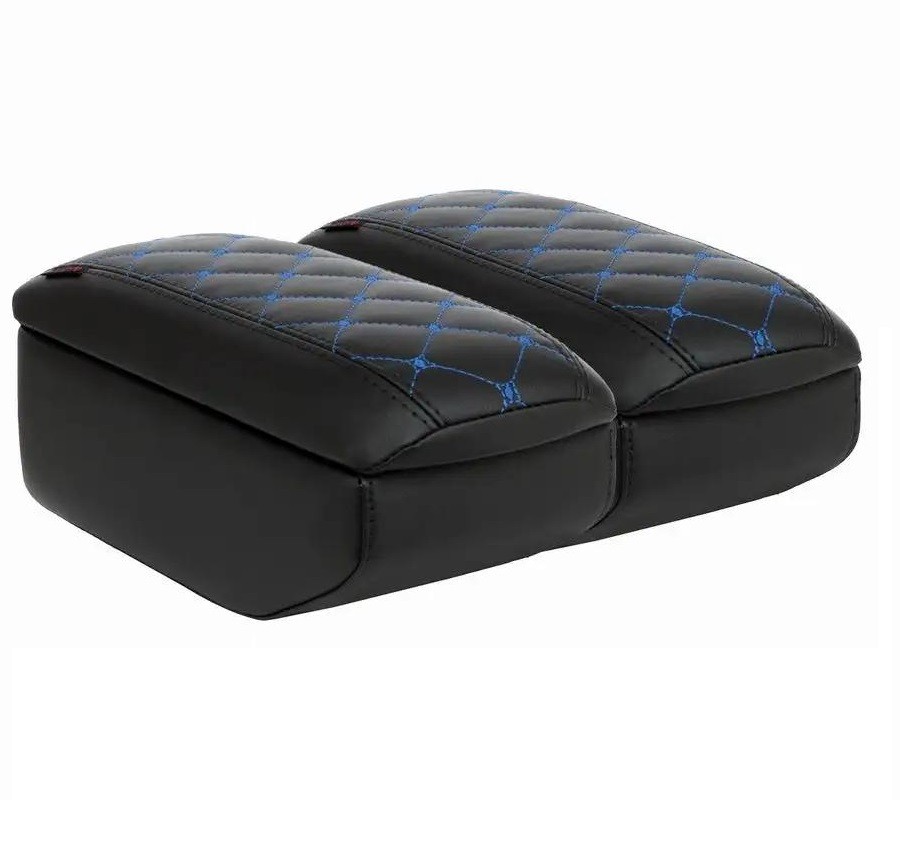 Бокс - подлокотник для лада нива 2121, 21213, 21214, 2131, Урбан, синий квадрат, кож.зам. черный Бокс - подлокотник для лада нива 2121, 21213, 21214, 2131, Урбан, синий квадрат, кож.зам. черный