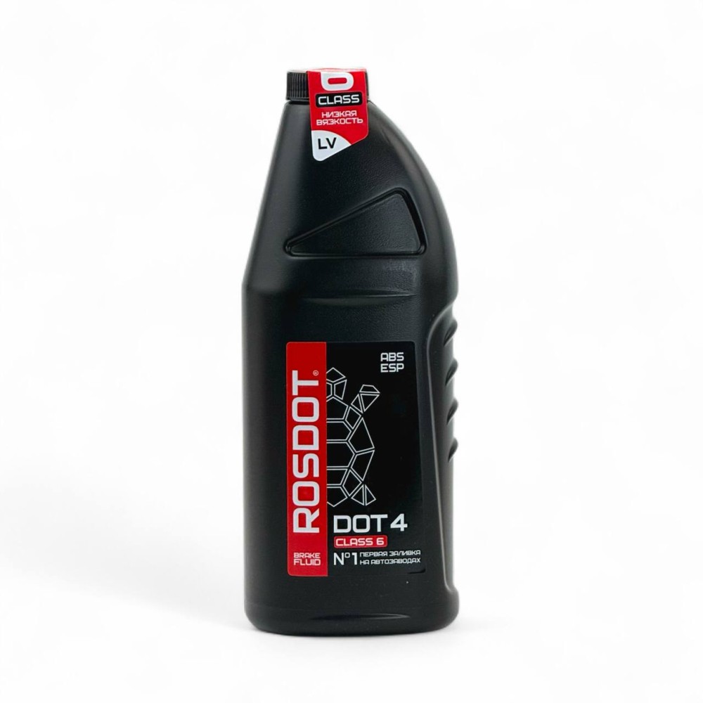 Жидкость тормозная ROSDOT 4, CLASS 6 с ABS и ESP в п/э бутылке 0,910кг (черепашка) Жидкость тормозная ROSDOT 4, CLASS 6 с ABS и ESP в п/э бутылке 0,910кг (черепашка)