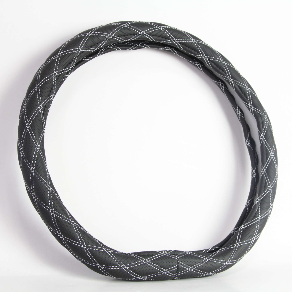 Оплетка из эко-кожи RADIKAL CORNER со скошенным низом, цвет черый/серый, размер M Оплетка из эко-кожи RADIKAL CORNER со скошенным низом, цвет черый/серый, размер M