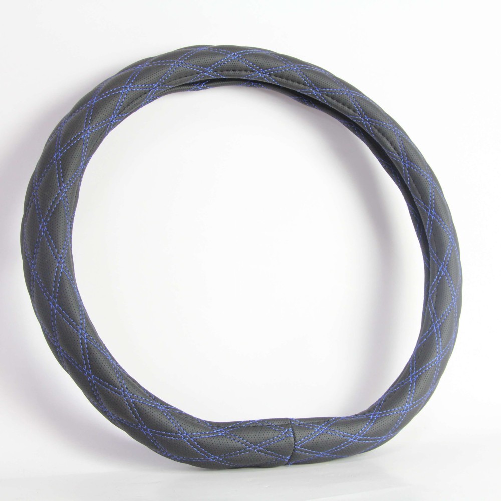 Оплетка из эко-кожи RADIKAL CORNER со скошенным низом, цвет черый/синий, размер M Оплетка из эко-кожи RADIKAL CORNER со скошенным низом, цвет черый/синий, размер M