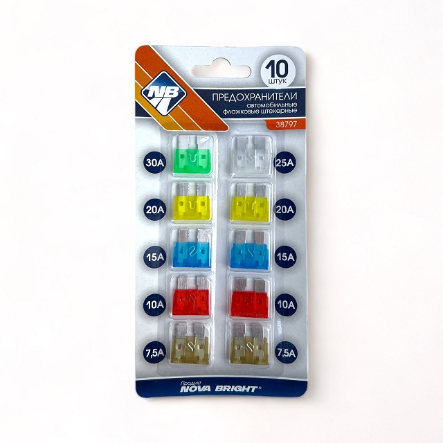 Предохранители MAXI в блистере 7,5а-30а Предохранители MAXI в блистере 7,5а-30а