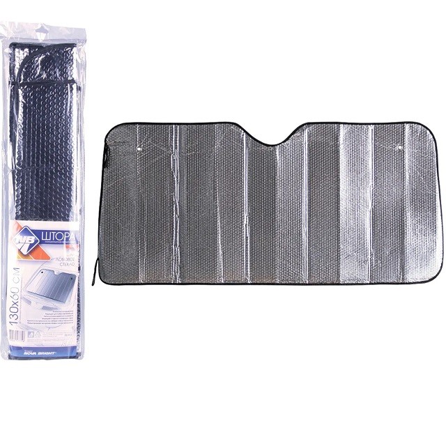 Шторка Солнцезащитная Светоотражающая под лобовое стекло, двухстороняя 130*60 Шторка Солнцезащитная Светоотражающая под лобовое стекло, двухстороняя 130*60
